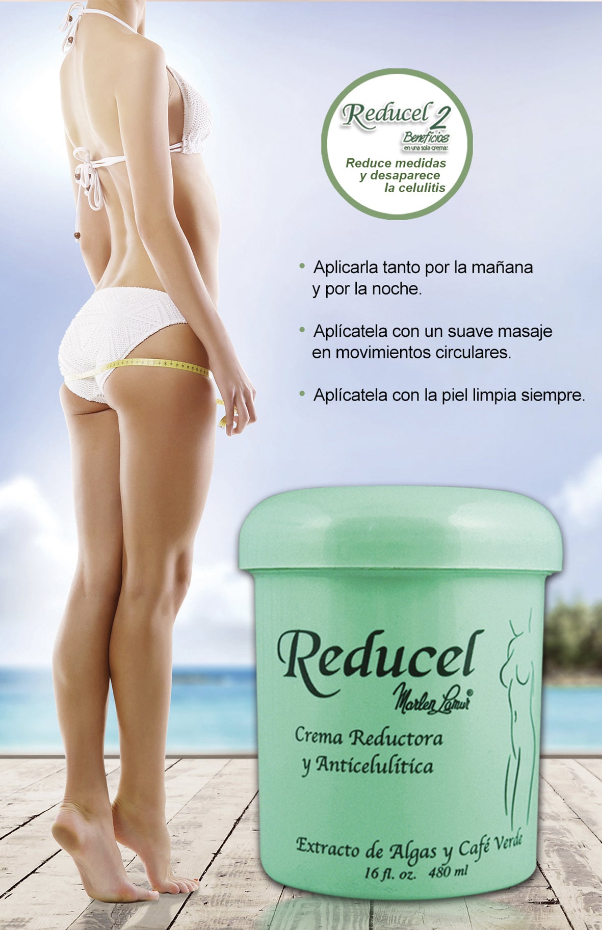 Crema Reductora Anticelulitica Verde