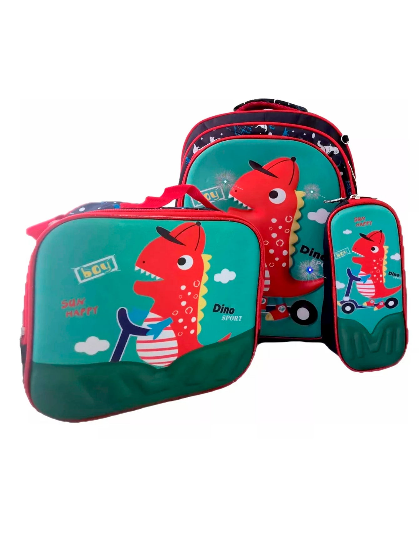 Kit Mochila Lonchera Lapicera Kinder